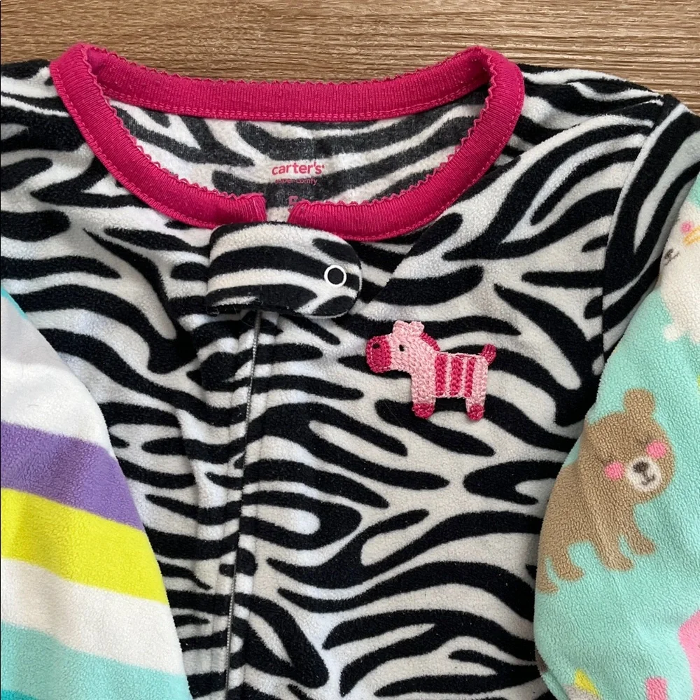 Carter’s Kids One Piece Pajama Lot - Picture 4 of 10